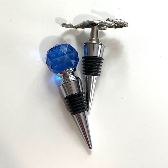 Set of 2 Handcrafted Nautical Beach Wine Stoppers-New! - Picture 2 of 7